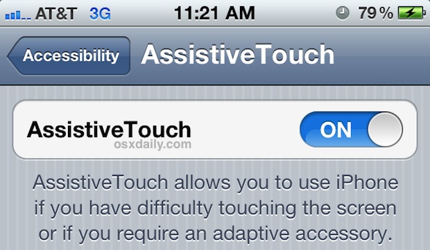 Assistive Touch is the perfect solution to any broken home button, switch or lock button issues. 